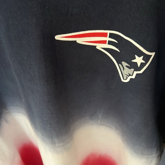 New England Patriots Dip Dye NFL Pro Line Cotton Spirit Jersey - Picture 3 of 4